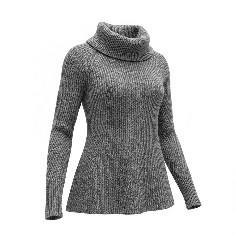 Banana Republic Italian Merino Wool Chunky Knit Cowl Neck Sweater Medium Preppy‎
